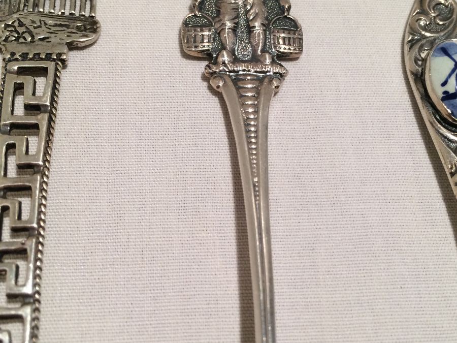 Lot of 7 Silver Vintage Souvenir Spoons [Photo 12]