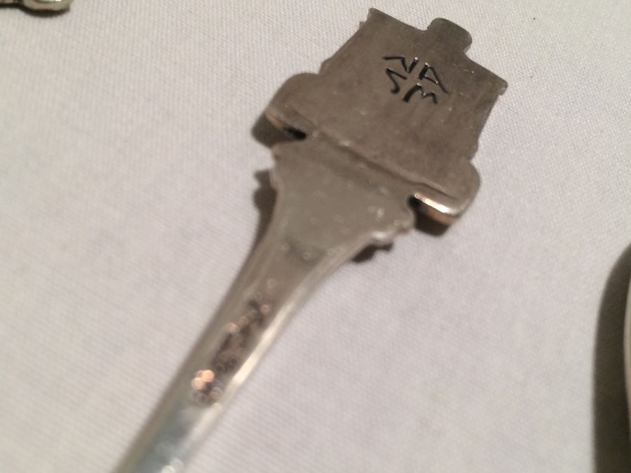 Lot of 7 Silver Vintage Souvenir Spoons [Photo 21]