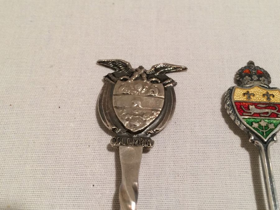 Lot of 7 Silver Vintage Souvenir Spoons [Photo 3]