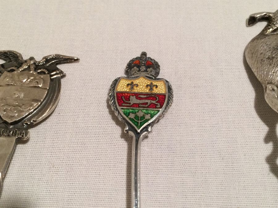 Lot of 7 Silver Vintage Souvenir Spoons [Photo 4]