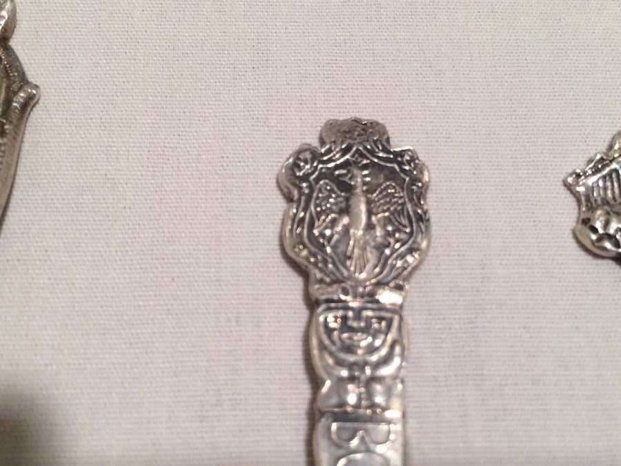 Lot of 7 Silver Vintage Souvenir Spoons [Photo 8]