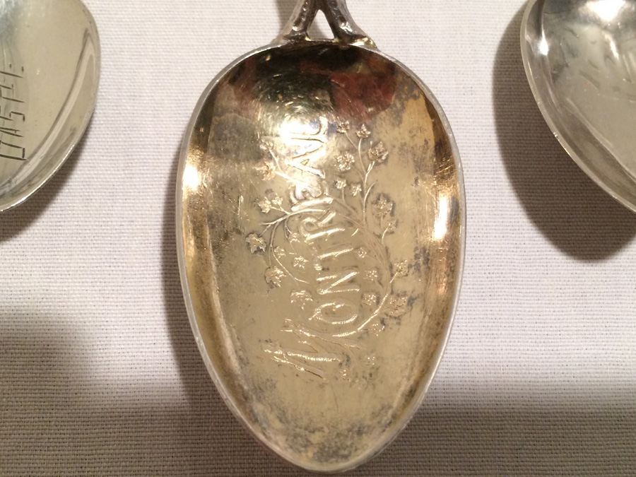 Lot of 7 Silver Vintage Souvenir Spoons [Photo 7]