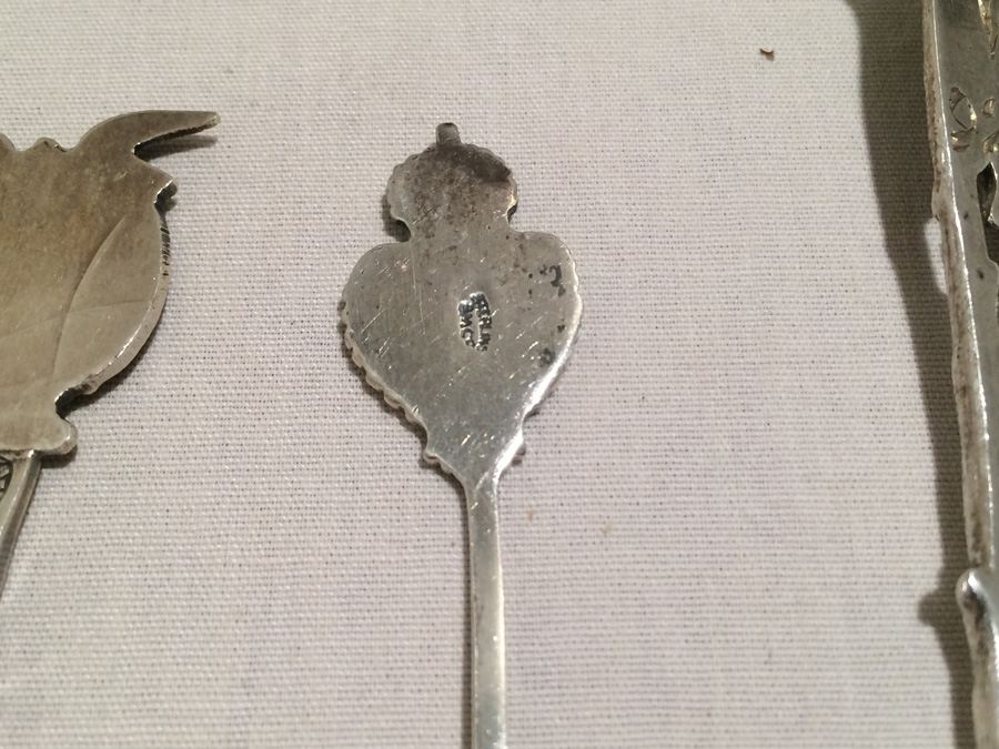 Lot of 7 Silver Vintage Souvenir Spoons [Photo 18]