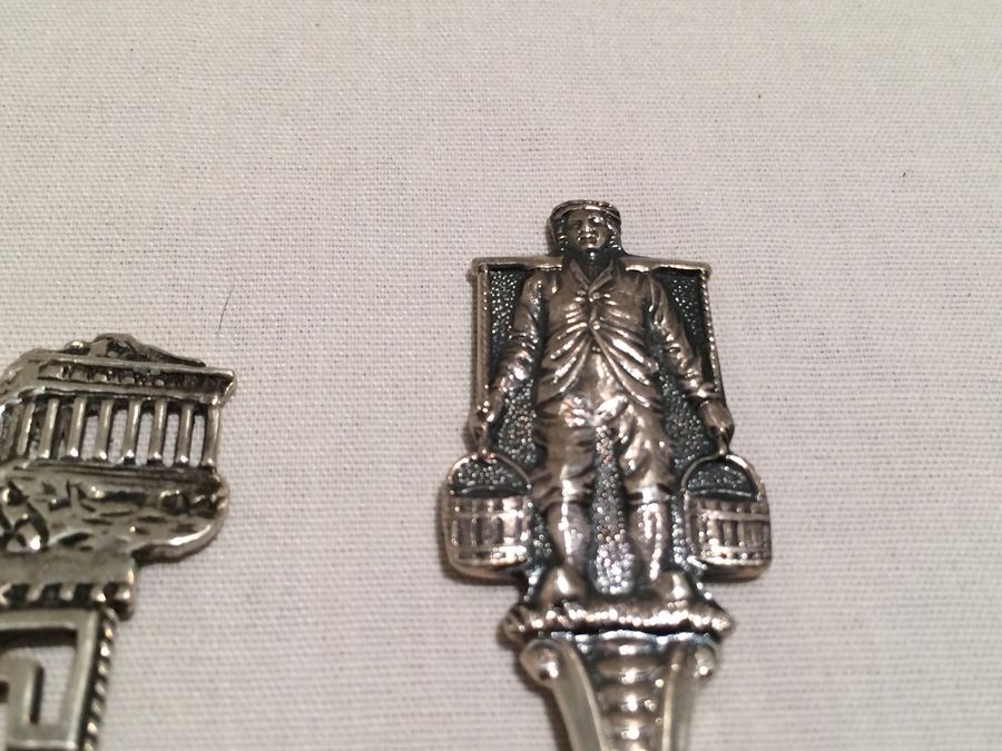 Lot of 7 Silver Vintage Souvenir Spoons [Photo 11]