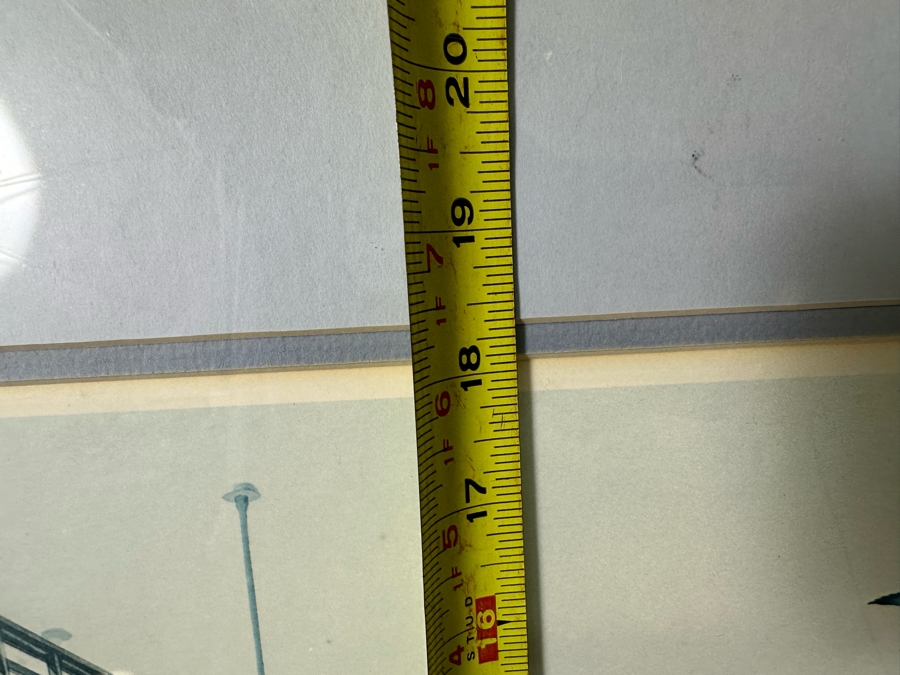 Hand Signed John Yato Print Titled 'Ocean Beach Pier, San Diego' Dated 1981 24 X 18 Framed 30 X 24 [Photo 11]