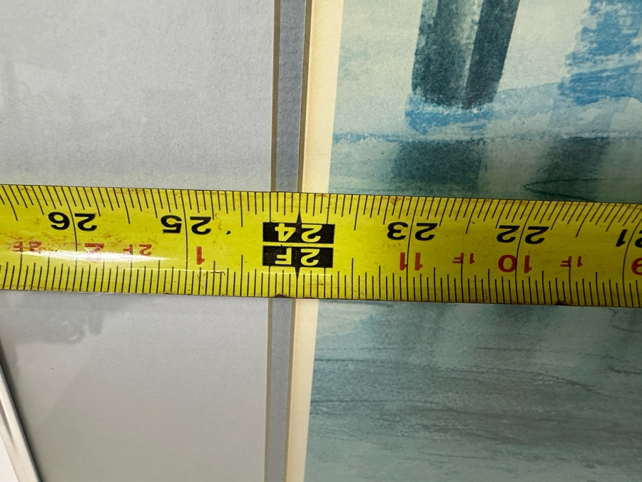 Hand Signed John Yato Print Titled 'Ocean Beach Pier, San Diego' Dated 1981 24 X 18 Framed 30 X 24 [Photo 10]