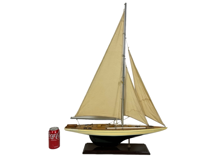 Decorative Wooden Sailing Ship Model 24W X 35H [Photo 1]