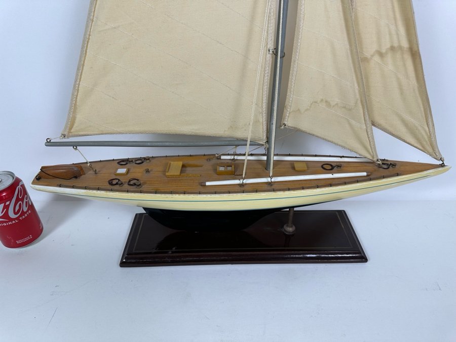 Decorative Wooden Sailing Ship Model 24W X 35H [Photo 3]