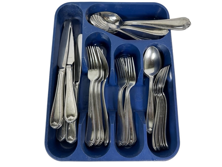 LENOX Stainless Steel Flatware Set Apx Service For 12 [Photo 1]