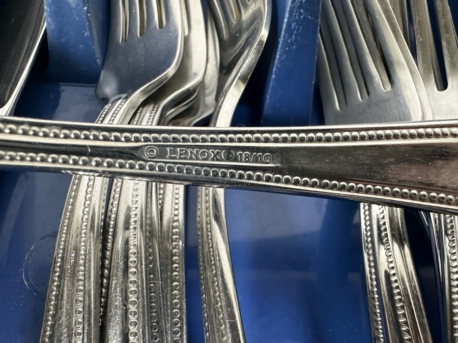 LENOX Stainless Steel Flatware Set Apx Service For 12 [Photo 4]