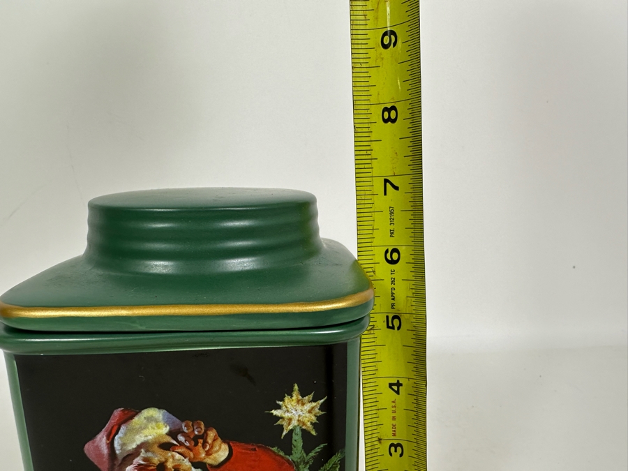 Santa Claus Drinking Coca-Cola Stoneware Cannister 4W X 7H [Photo 5]