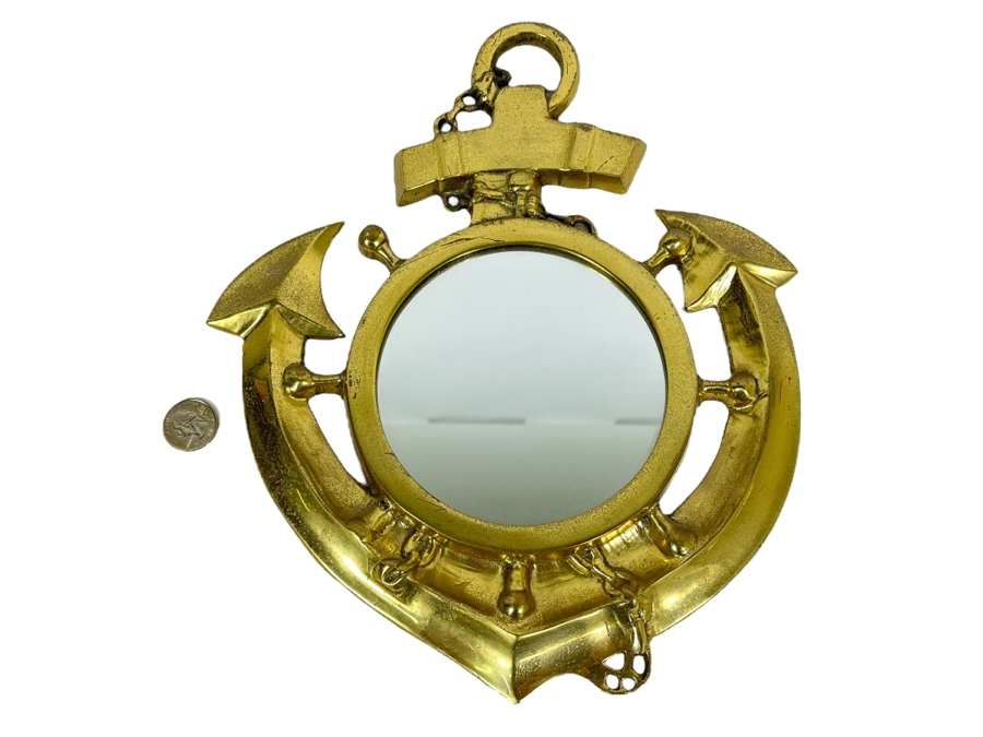 Nautical Brass Wall Mirror 11W X 12H [Photo 1]