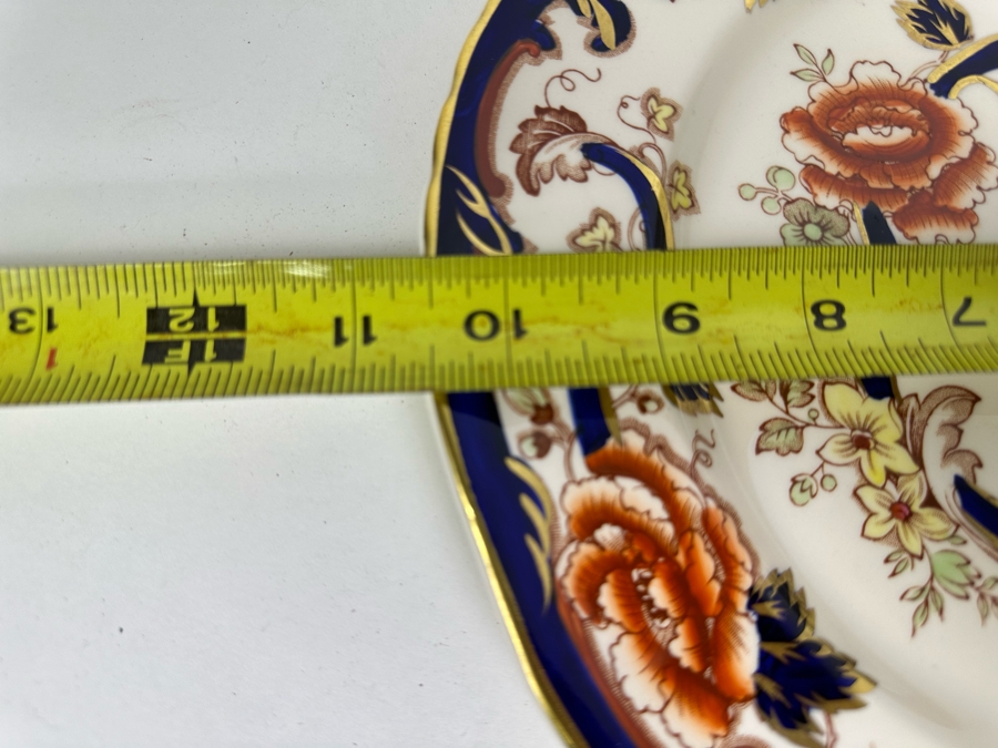 Mason's Ironstone Mandalay Pattern Blue Multicolor China Plates 12 X 10.5R (Dinner Plates) & 15 X 9R (Luncheon Plates) Made In England Replacements Value $1,950 [Photo 8]