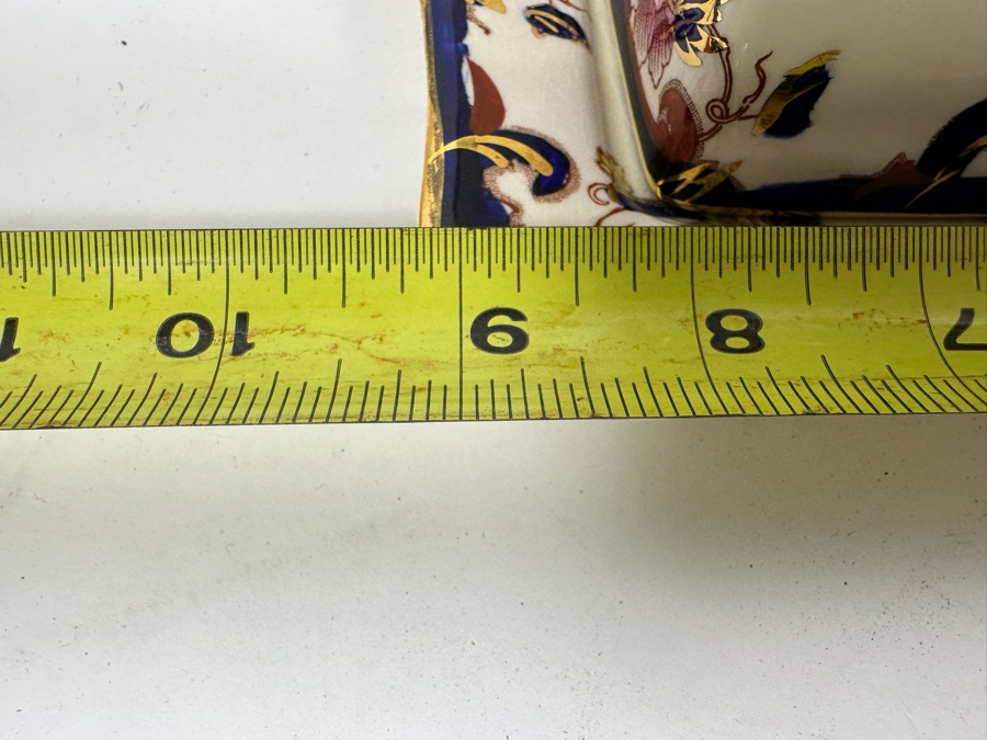 Mason's Ironstone Mandalay Pattern Blue Multicolor Gravy Boat With Underplate, Mini Teapot & Cheese Dish With Lid (Wedge) Made In England Replacements Value $558 [Photo 8]