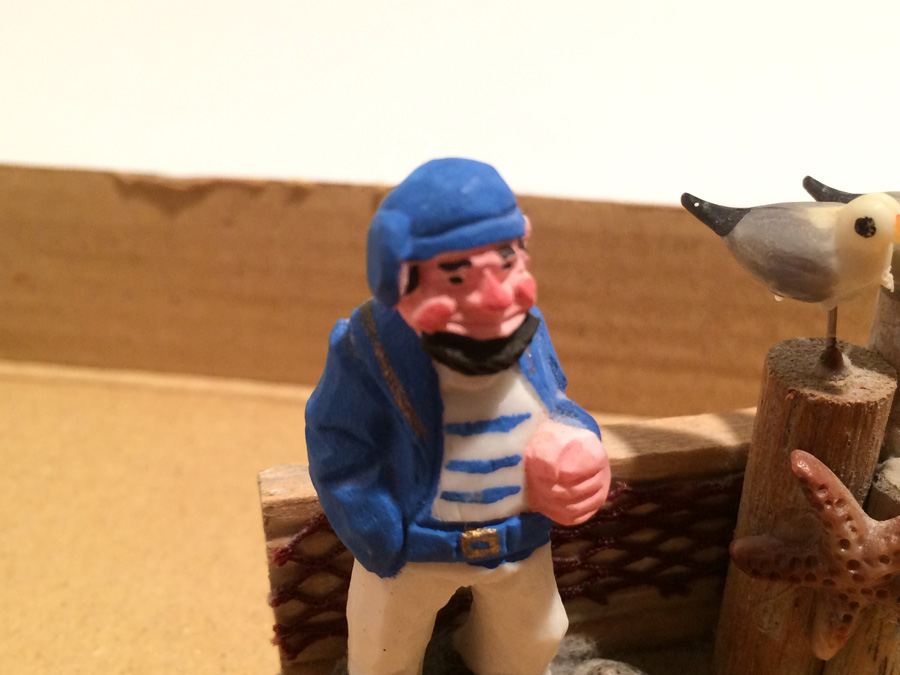 Vintage Lot Includes Cast Iron Figures on Bench and Wooden Figures [Photo 24]