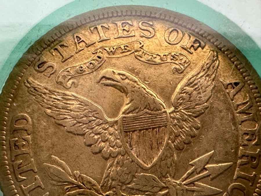 Antique 1882 United States Five Dollar Liberty Head Half Eagle Gold Coin Ungraded In Protective Case [Photo 8]