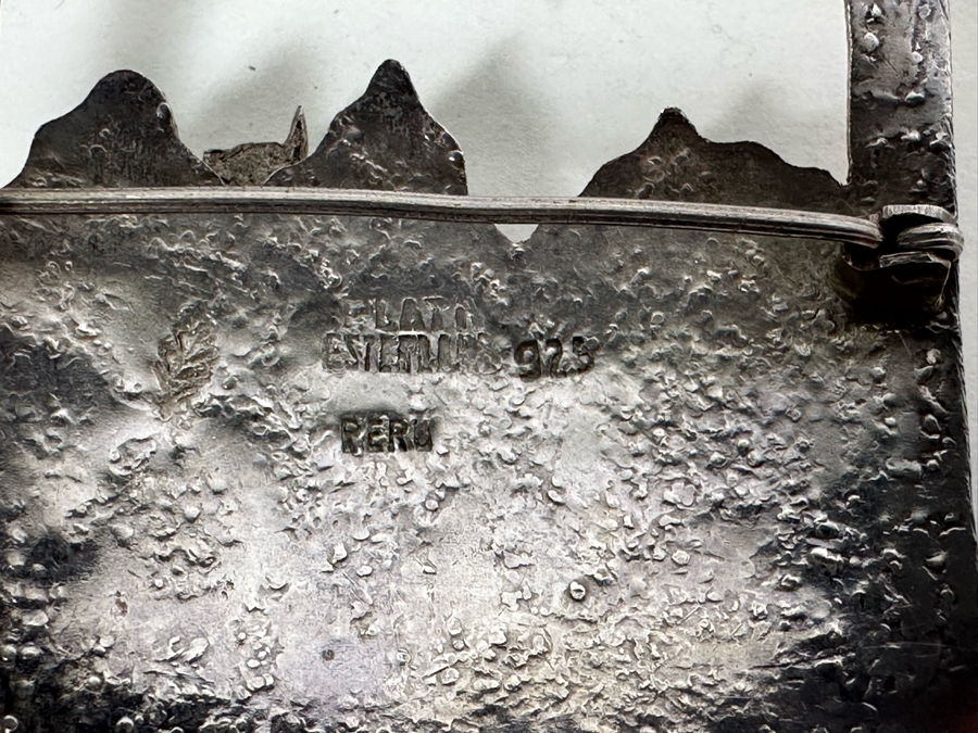 Pair Of Sterling Silver Brooch Pins 24.8g [Photo 7]