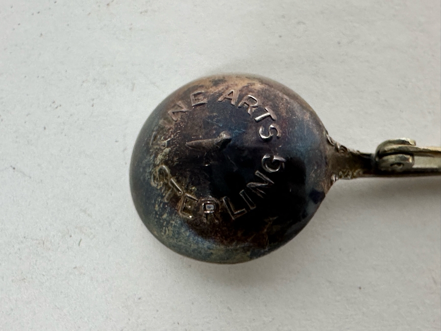 Pair Of Sterling Silver Brooch Pins 24.8g [Photo 8]