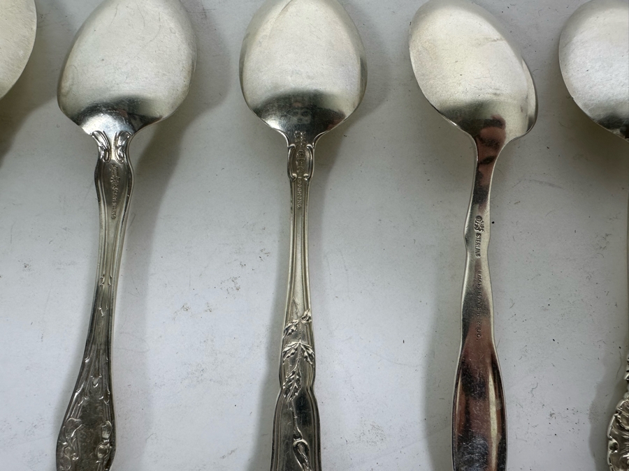 Sterling Silver Spoon Collection Of Various Makers 359.5g [Photo 16]