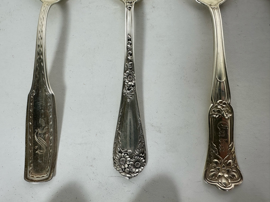 Sterling Silver Spoon Collection Of Various Makers 359.5g [Photo 3]