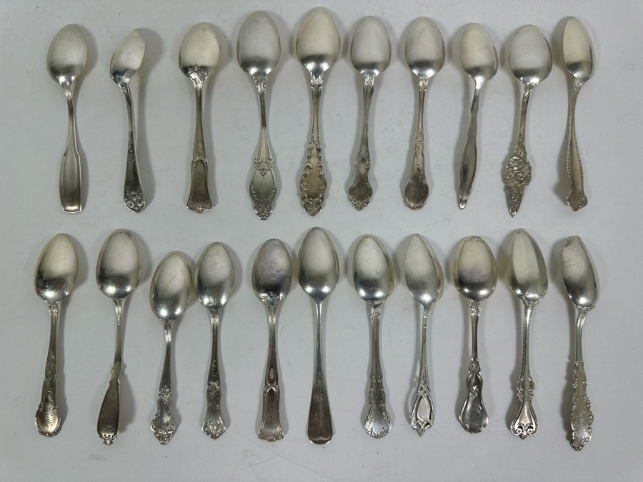 Sterling Silver Spoon Collection Of Various Makers 359.5g [Photo 13]