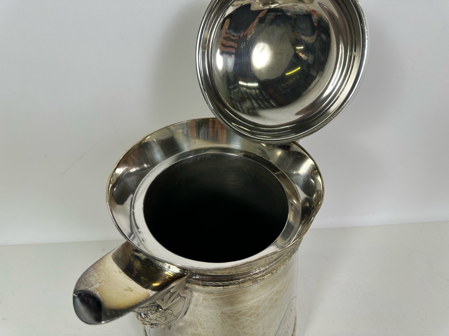 Vintage Silverplate Water Pitcher By Meriden Company 13.5H [Photo 6]