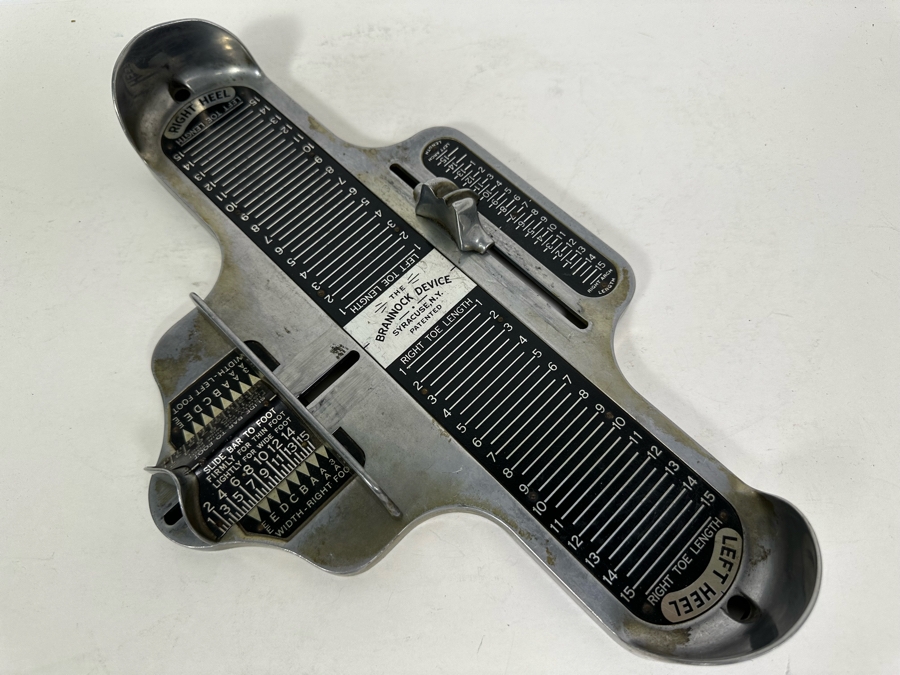 Vintage The Brannock Device Shoe Store Shore Measuring Device 9W X 14H