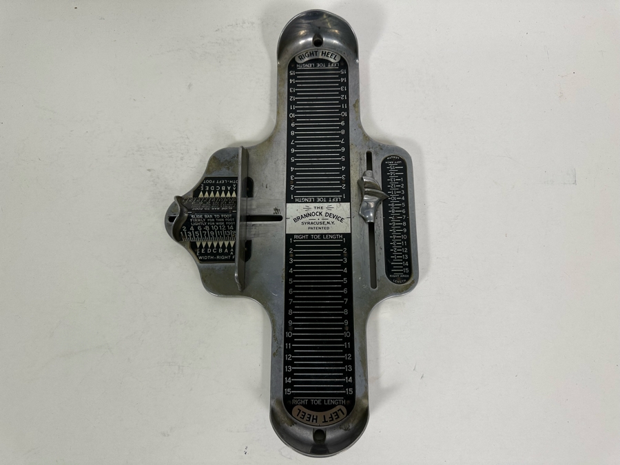 Vintage The Brannock Device Shoe Store Shore Measuring Device 9W X 14H [Photo 6]
