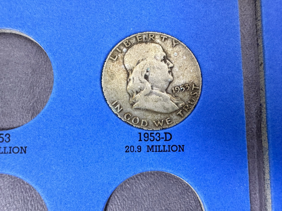 Liberty Standing Half Dollar 1916-1936 & Benjamin Franklin Half Dollar 1948-1963 Coin Collection See Photos [Photo 11]