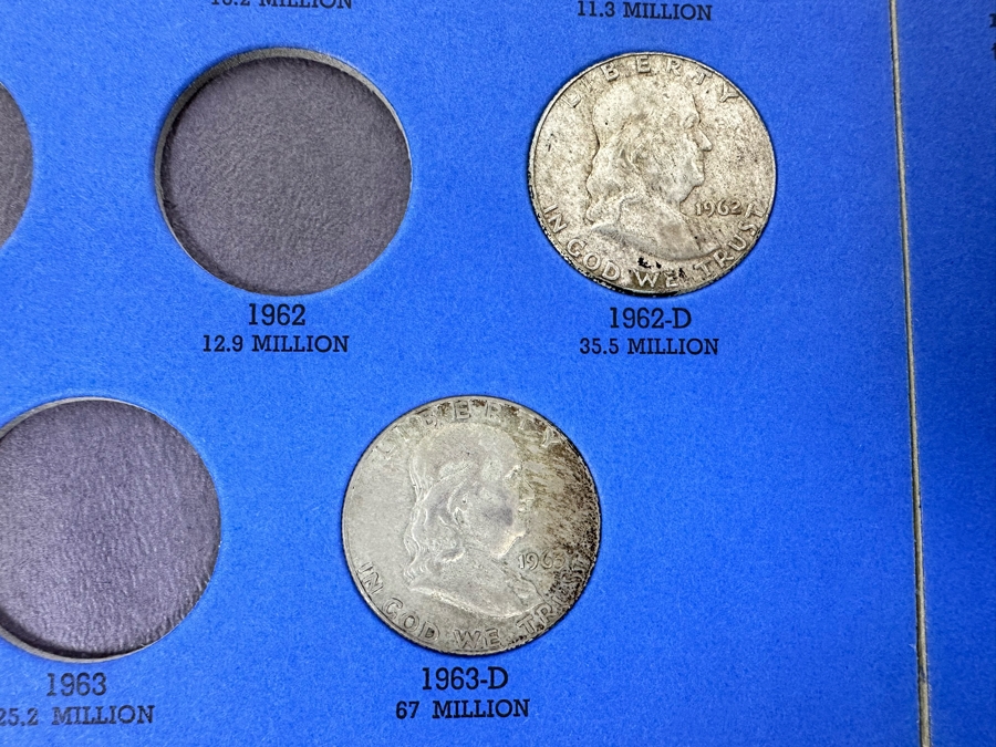 Liberty Standing Half Dollar 1916-1936 & Benjamin Franklin Half Dollar 1948-1963 Coin Collection See Photos [Photo 13]