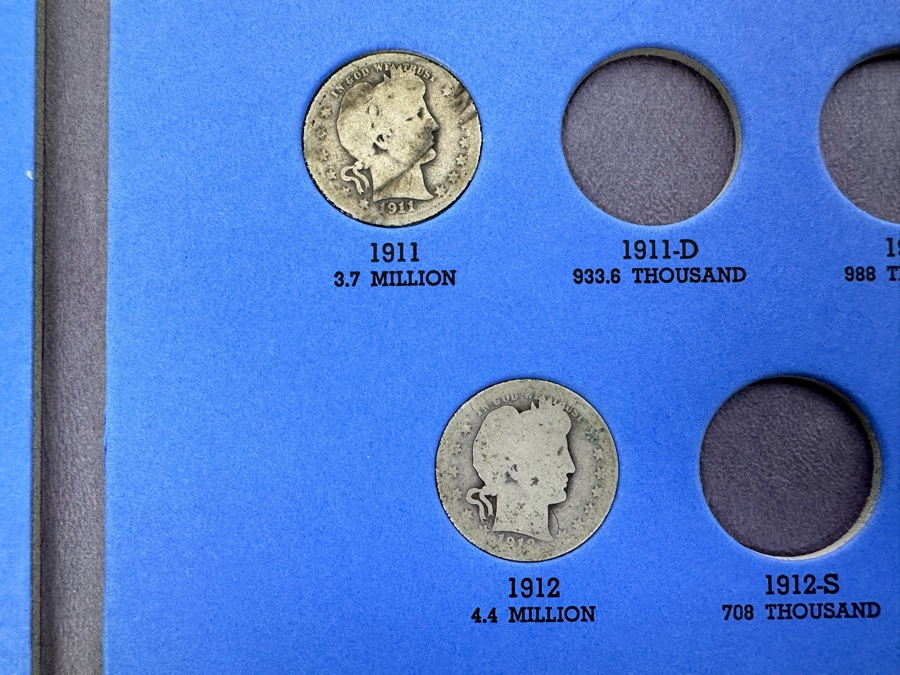 Barber, Liberty Head Or 'Morgan' Quarters 1892-1905 & 1906-1916 - See Photos [Photo 17]