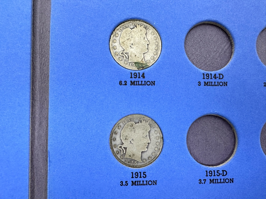 Barber, Liberty Head Or 'Morgan' Quarters 1892-1905 & 1906-1916 - See Photos [Photo 18]