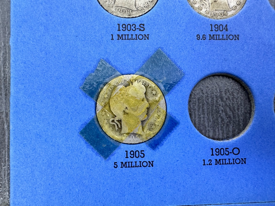 Barber, Liberty Head Or 'Morgan' Quarters 1892-1905 & 1906-1916 - See Photos [Photo 14]