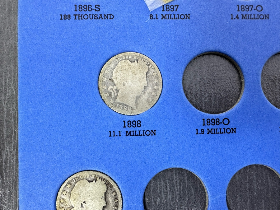 Barber, Liberty Head Or 'Morgan' Quarters 1892-1905 & 1906-1916 - See Photos [Photo 8]