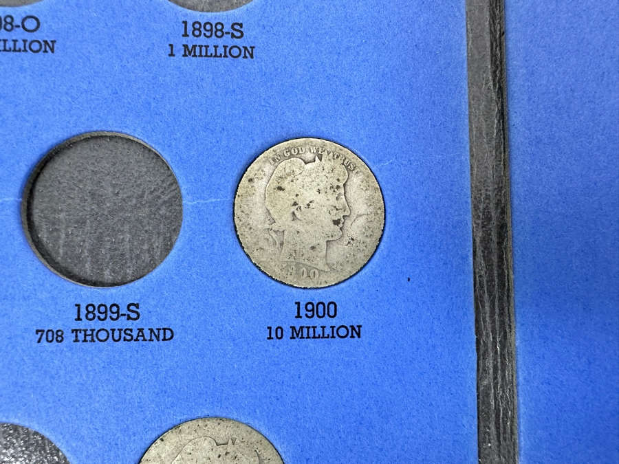 Barber, Liberty Head Or 'Morgan' Quarters 1892-1905 & 1906-1916 - See Photos [Photo 10]