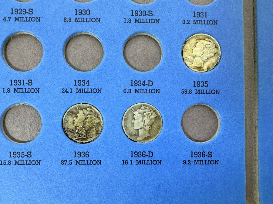 Mercury Head Dimes 1916-1945 - See Photos [Photo 5]