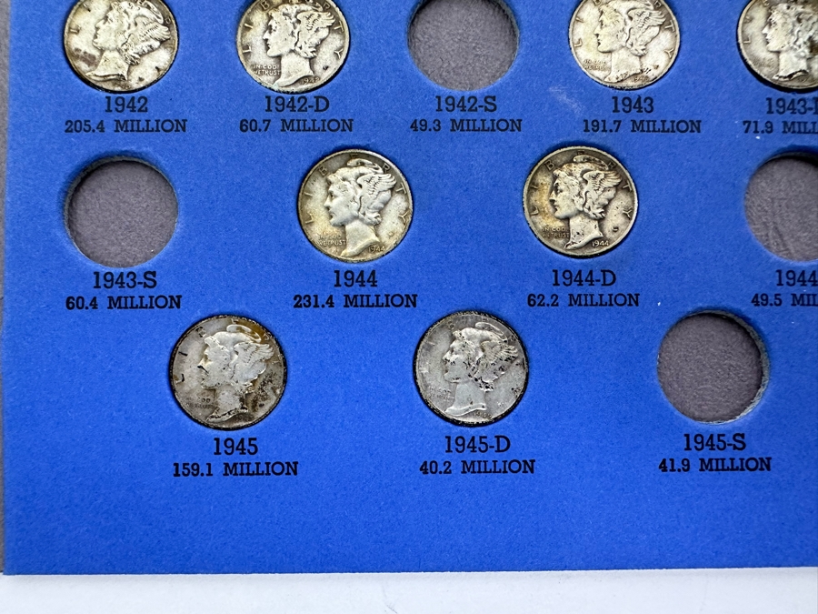 Mercury Head Dimes 1916-1945 - See Photos [Photo 10]