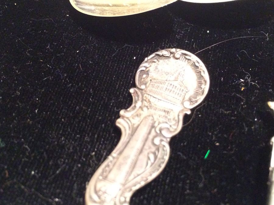 Huge Lot of 19 Silver Vintage Souvenir Spoons [Photo 7]