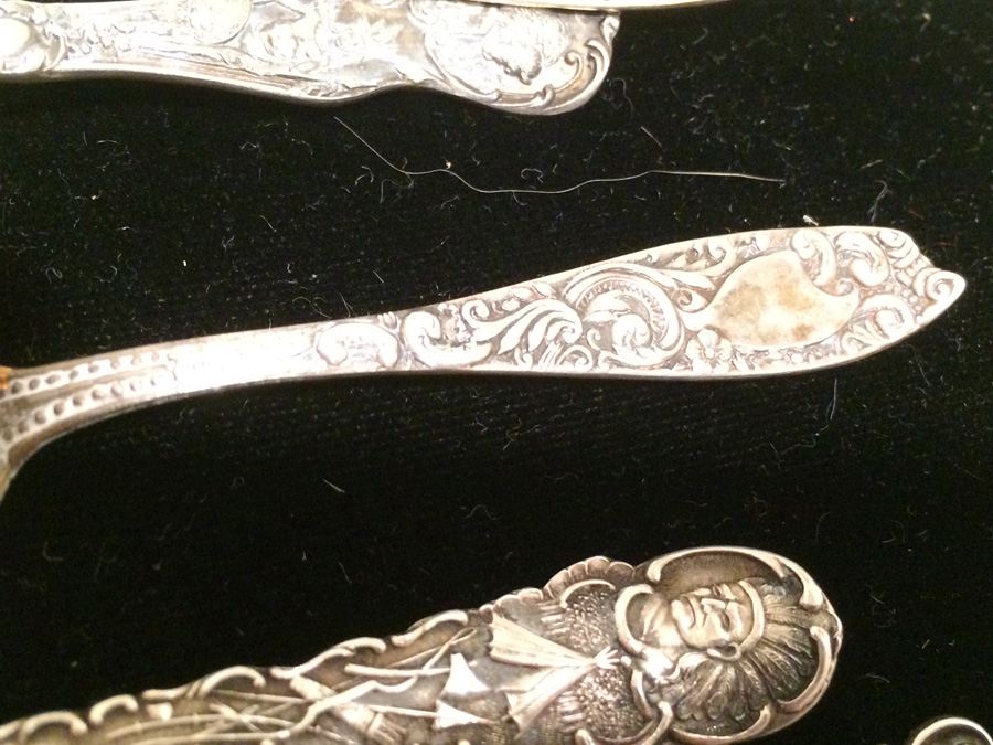 Huge Lot of 19 Silver Vintage Souvenir Spoons [Photo 22]