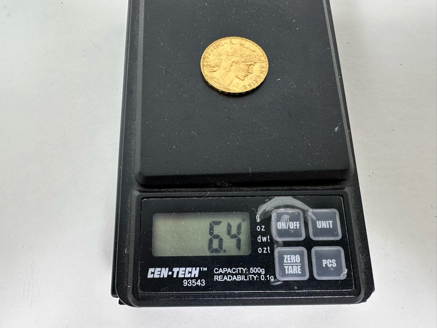 Antique 1913 20 Franc Gold Coin France Rooster Coin [Photo 10]