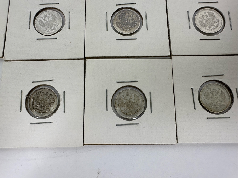 Imperial Czarist Russia 1915 20 Kopeks Silver Coins - 11 Coins [Photo 4]