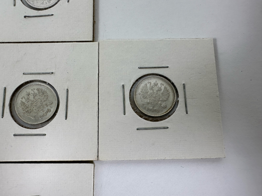 Imperial Czarist Russia 1915 20 Kopeks Silver Coins - 11 Coins [Photo 6]