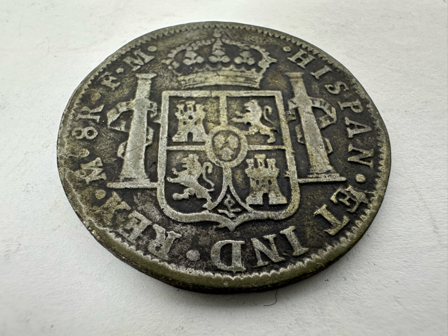 TBD1797 Spanish 8 Reales Silver Coin Lima, Peru 20.6g [Photo 7]