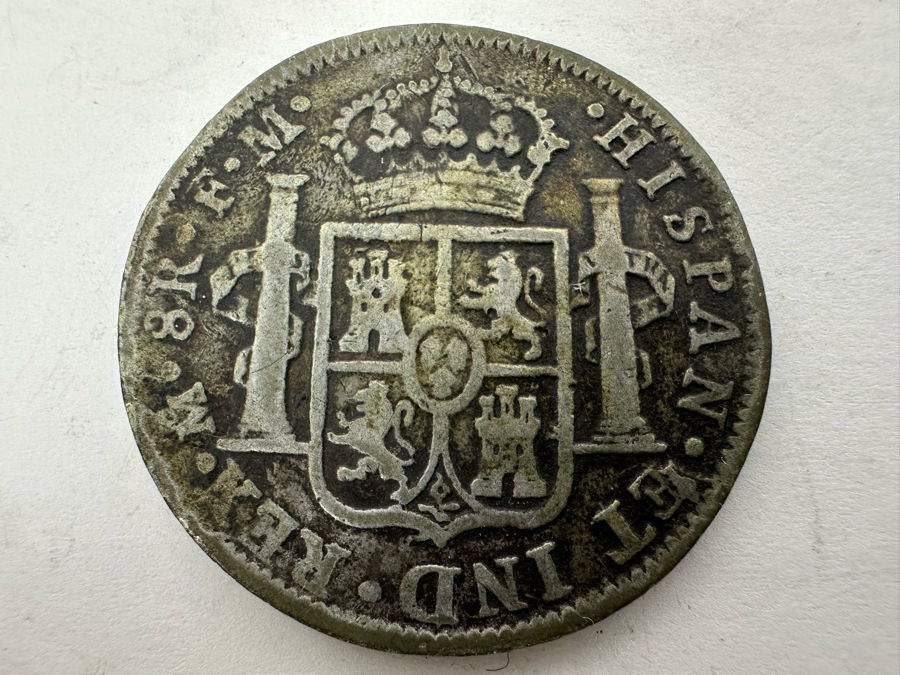 TBD1797 Spanish 8 Reales Silver Coin Lima, Peru 20.6g [Photo 6]