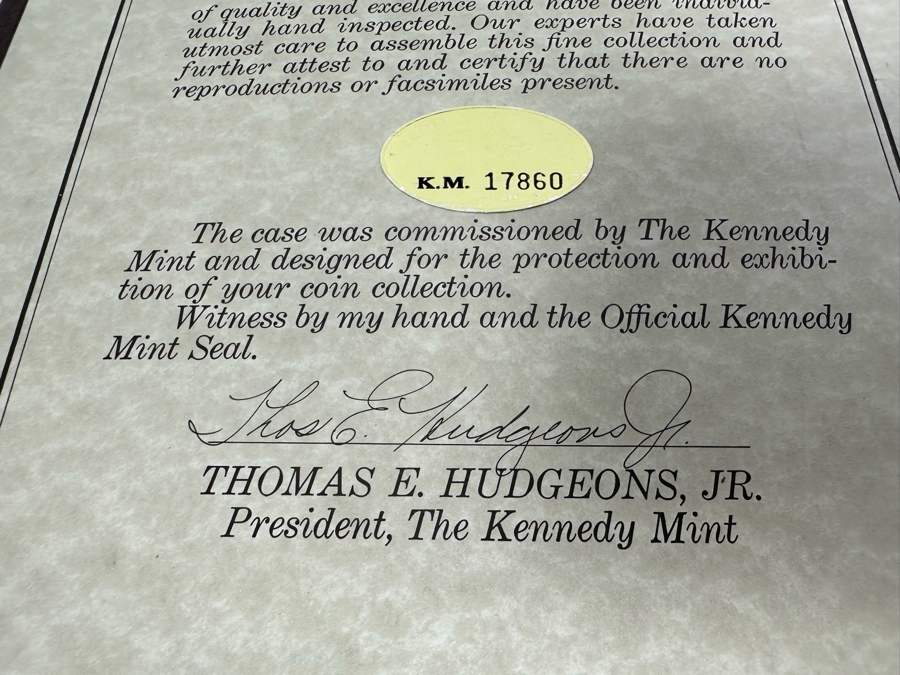 The Kennedy Mint Limited Edition Coin Collection - See Photos [Photo 32]