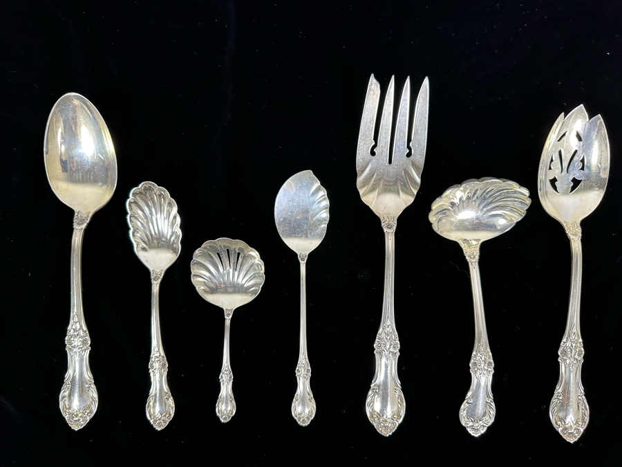 Sterling Silver Serving Pieces International Silver Wild Rose Pattern 329g
