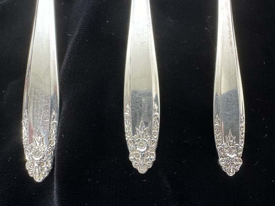 International Silver Sterling Silver Flatware Prelude Pattern 700g (Knives Not Included In Weight) [Photo 3]