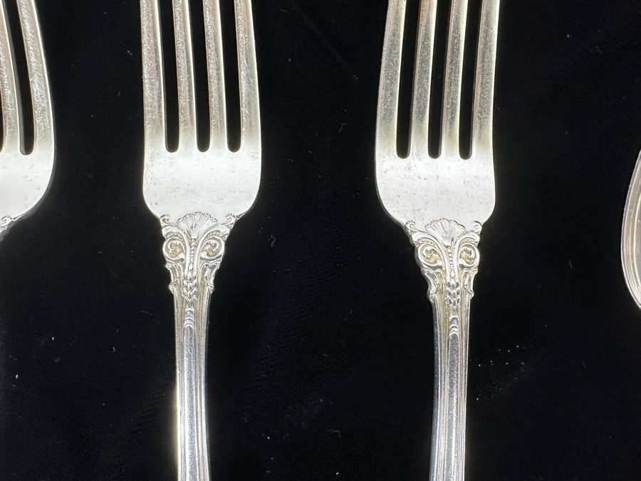 Gorham Sterling Silver Flatware 645g (Knives Not Included In Weight) [Photo 5]