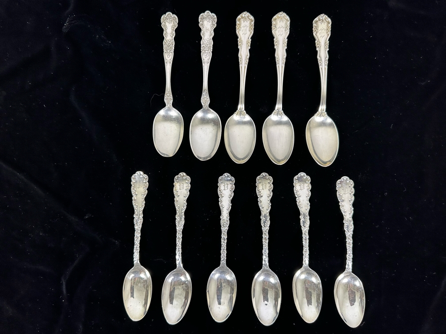Eleven Sterling Silver Spoons 236g [Photo 2]