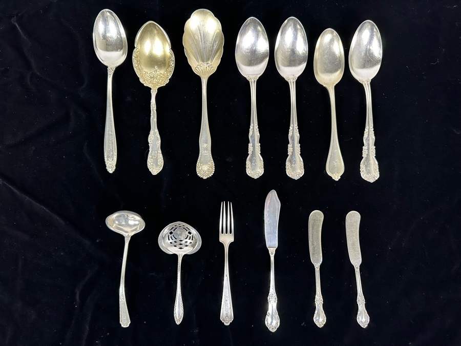 Various Sterling Silver Serving Pieces 545g [Photo 2]